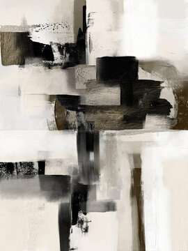 Abstract artistic creation, fine art for print, modern texture effects, mural design, home wall decoration, large painting strokes, artistic patterns, contemporary oil painting, creative decor design