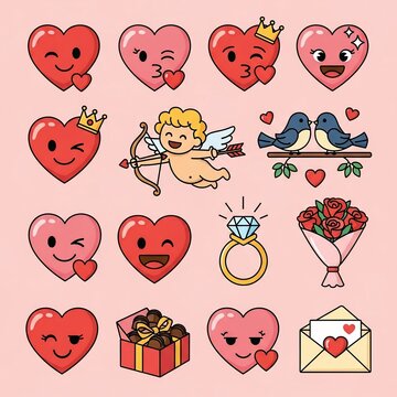 Love's Sweet Symphony: A Whimsical Heartful Ensemble