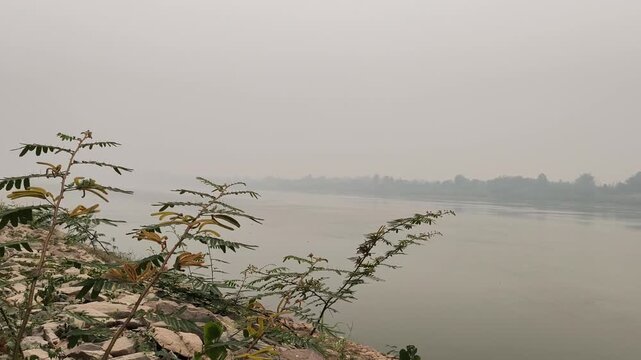 Mekong River in Bolikhamsay Province in Laos