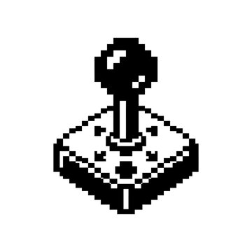 Pixel art arcade joystick controller.