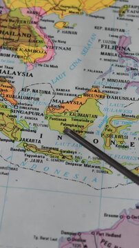 Map of Kalimantan Island