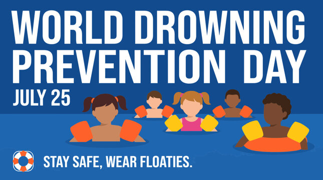 Color Guide to Beach Safety Flags - Flat Vector Illustration for World Drowning Prevention Day