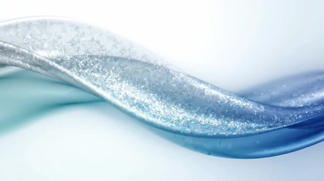 Abstract Blue Glittering Flowing Wave Background with Soft Light Motion Texture for Dynamic Visual Presentations and Cinematic Projects