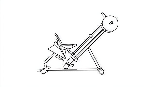 Medieval catapult illustration on white background.