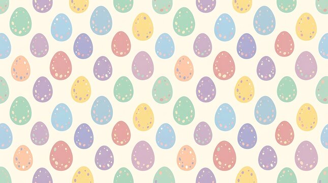 Pastel speckled easter egg seamless pattern background
