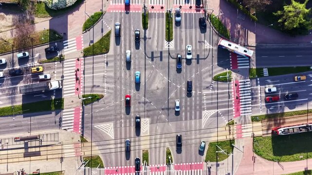 Birds eye snapshot of urban sprawl