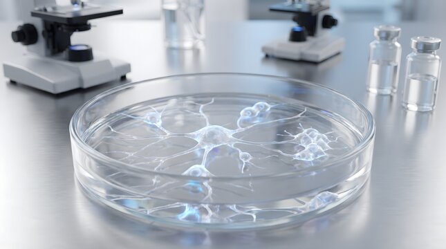 Human Neural Stem Cells Growing in Laboratory Cell Culture
