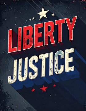 Liberty Justice American Concept Background.