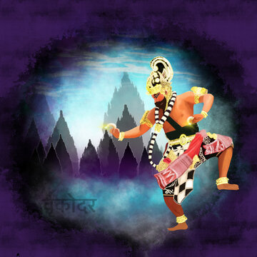 Central Java Indonesia human puppet show Bima