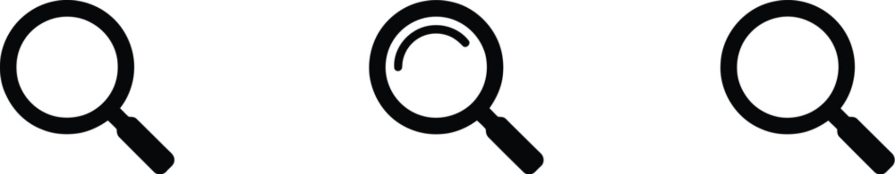 search magnifying glass  glass vector icon