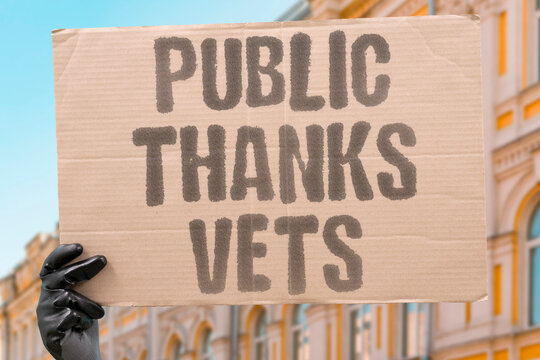 "Public Thanks Vets" Society expresses gratitude. SOCIETY.EXPRESS.GRATITUDE.PUBLIC.VETERAN.