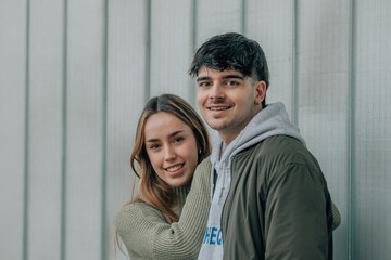Obraz premium urban young couple on the street