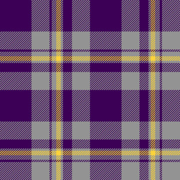 plaid tartan seamless repeat pattern. This is purple yellow checkered plaid vector illustration. Design for decorative,wallpaper,shirts,clothing,wrapping,textile,fabric,texture