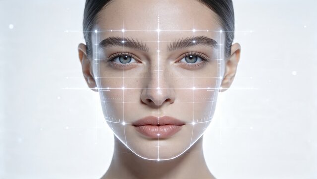 AI facial recognition digital skin analysis technology