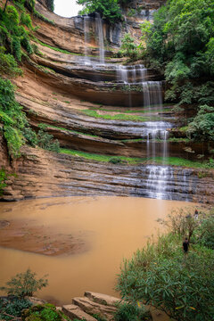 Tad Yai Waterfall, between Phu Pha Man District, Khon Kaen Province and Nam Nao District, Phetchabun Province, Thailand