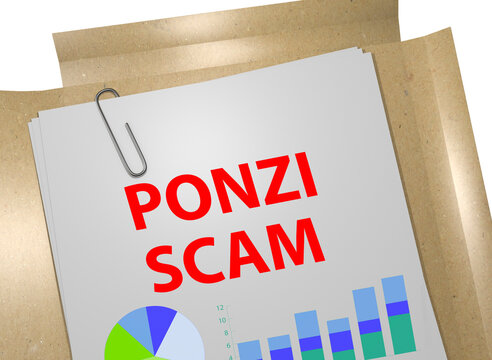 Ponzi Scam concept