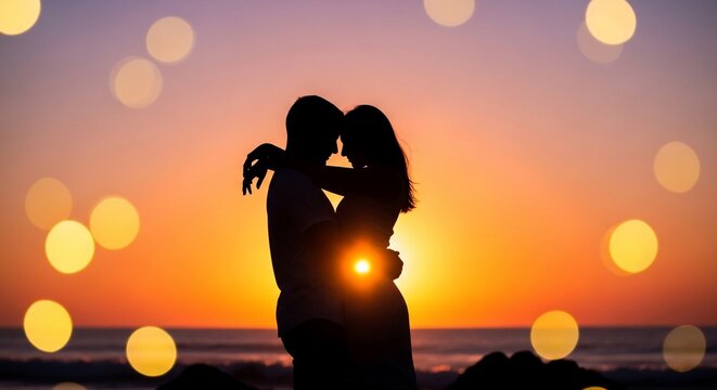 Golden hour embrace.