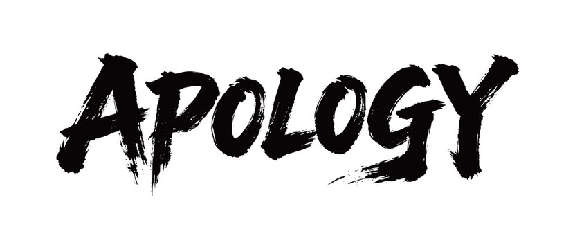 APOLOGY Handwriting