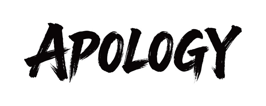 APOLOGY Handwriting
