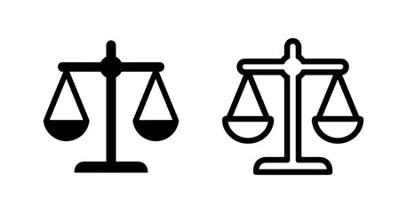 Justice balance scales law symbol icon © liubomir118809