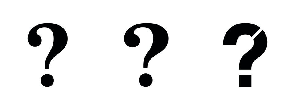 Question Mark Icons Vector Set