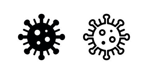 Plakat Virus cell or bacteria microorganism icon