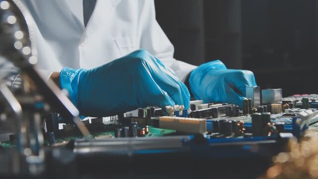 IT Engineer installing Hardware Equipment Development Facility Engineer &nbsp;Maintenance computer Motherboard Electronic repair shop technology business
