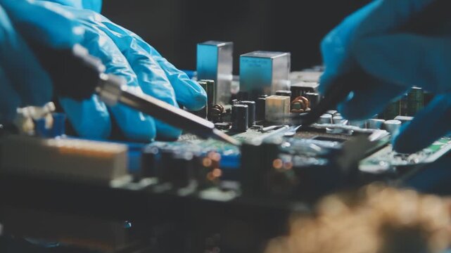 IT Engineer installing Hardware Equipment Development Facility Engineer &nbsp;Maintenance computer Motherboard Electronic repair shop technology business
