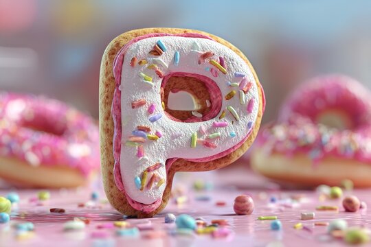 pink and white sugar sprinkles