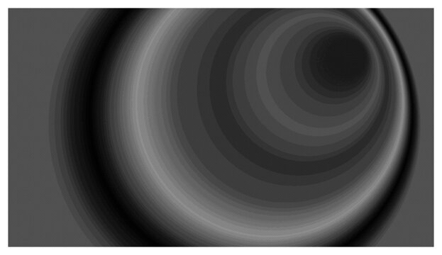 Monochromatic gray radial wave ripple pattern texture with monochromatic background circular