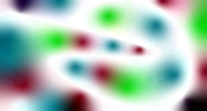 Abstract blurred background with soft multi color circles and white space abstract background