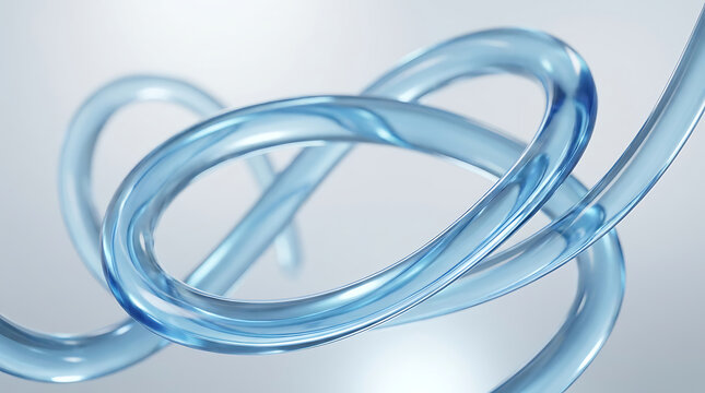 Blue abstract swirling water motion design illustration