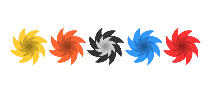 Hurricane symbol. Illustration of Typhoon, storm, tornado sign elements for warning weather forecast