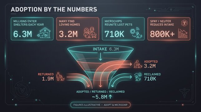Pet adoption by the numbers