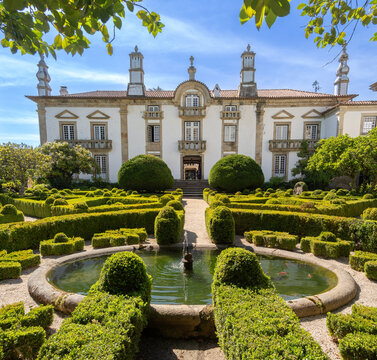 Magnificent gardens of the Casa Mateus, Vila Real, Douro Valley, Portugal