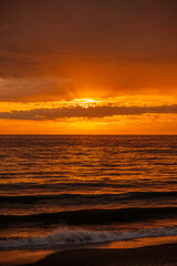 Fototapeta premium sunset over the sea