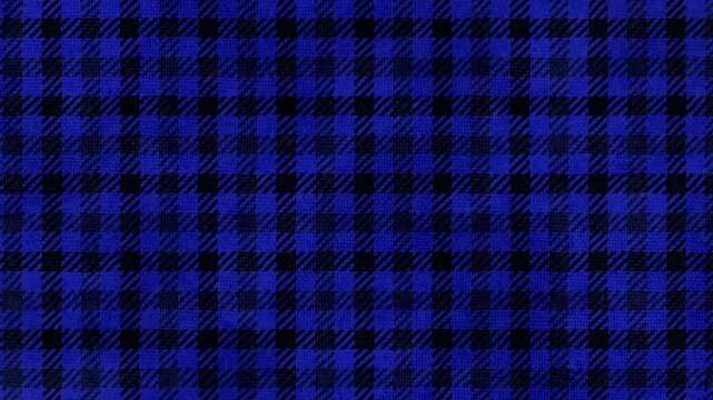 Hand drawn navy and blue plaid loop background