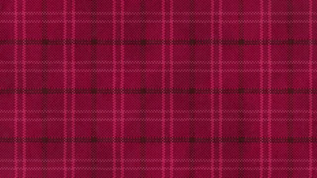 Artistic dark red and pink tartan loop background