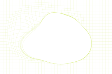 Abstract Distorted Grid Overlay PNG with Organic Wave Lines and Transparent Background © anastasiiam