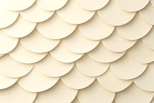 Overlapping cream scale pattern abstract background.