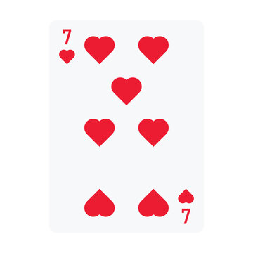 Poker set with isolated cards. Poker playing cards, 