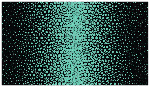 Abstract geometric fractal pattern with organic polygonal shapes and gradient fill