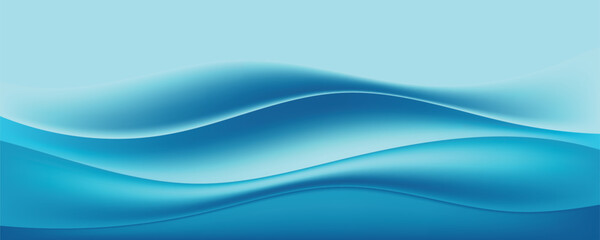 Obraz premium Abstract blue liquid wave gradient background