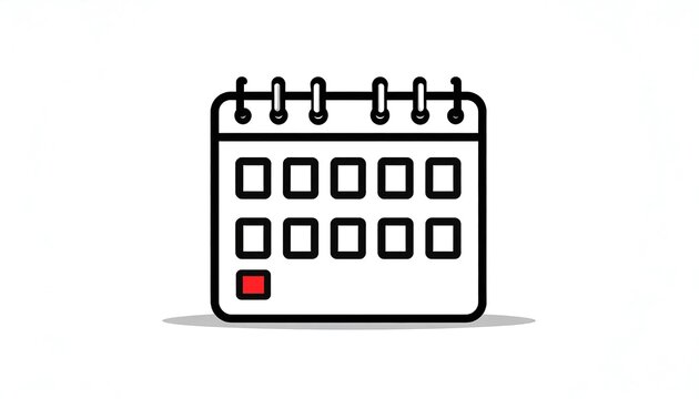 Minimalist calculator icon on white background.