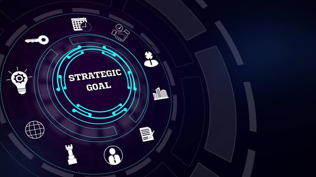 Professional enterprise leadership presentation deck focusing on modern corporate growth metrics and sustainable strategic goal planning