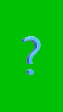 3D Animation of Question. Full Hd. 4K