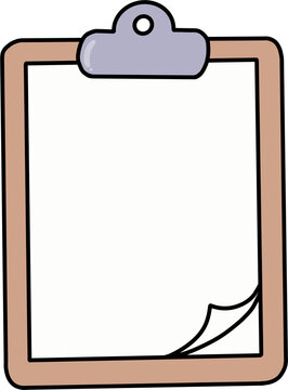 Empty Clipboard Paper Organizer