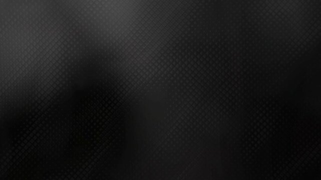Subtle dark black geometric grid texture motion background with soft atmospheric lighting effects