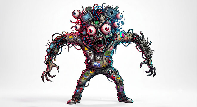 the robot with a tattoo