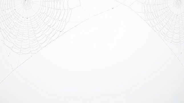 White Spider Webs in a Simple Setting